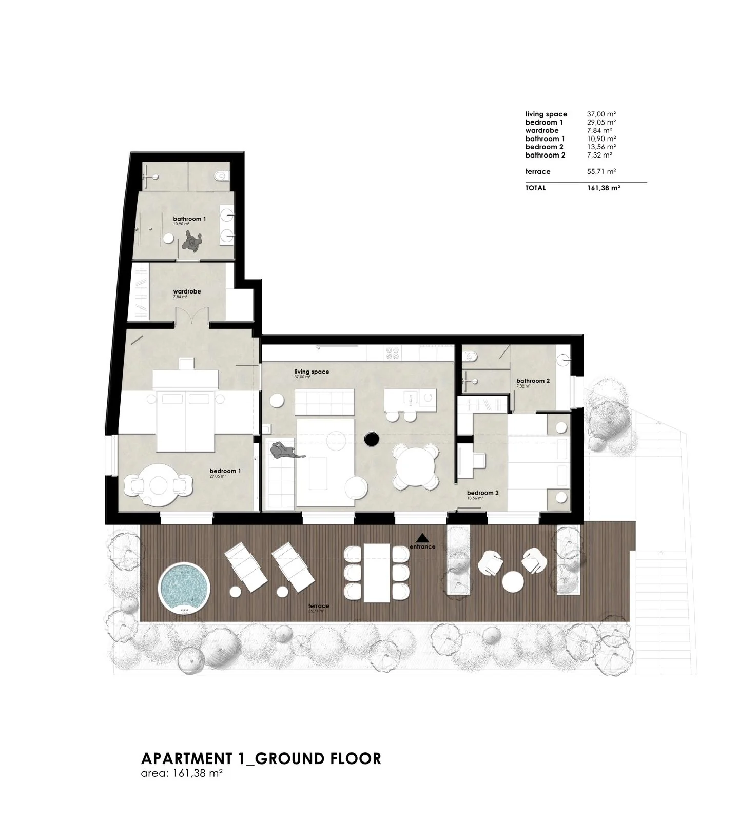 Garden Residence floor plan