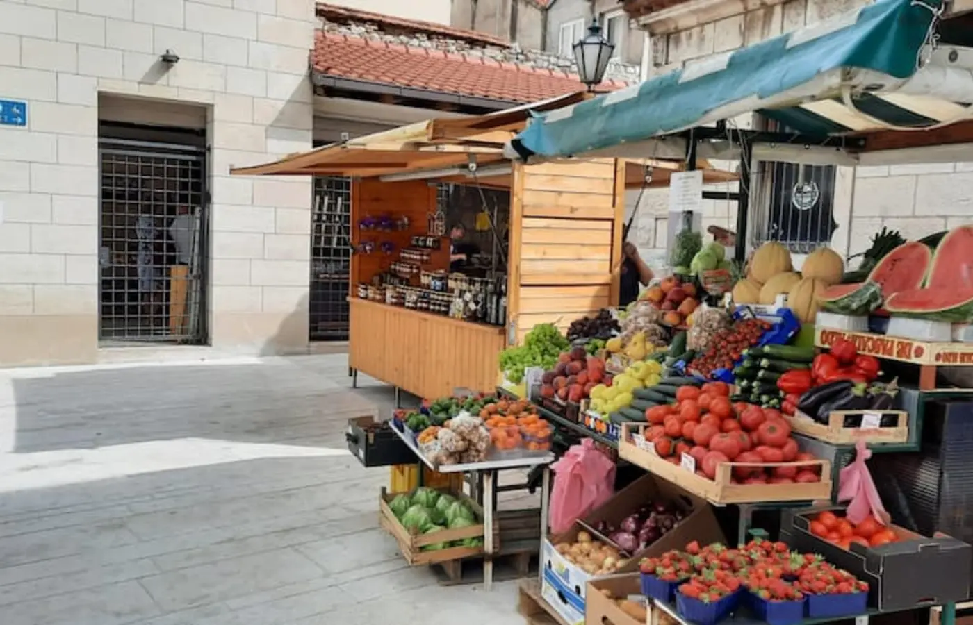 Fresh market produce in Omiš